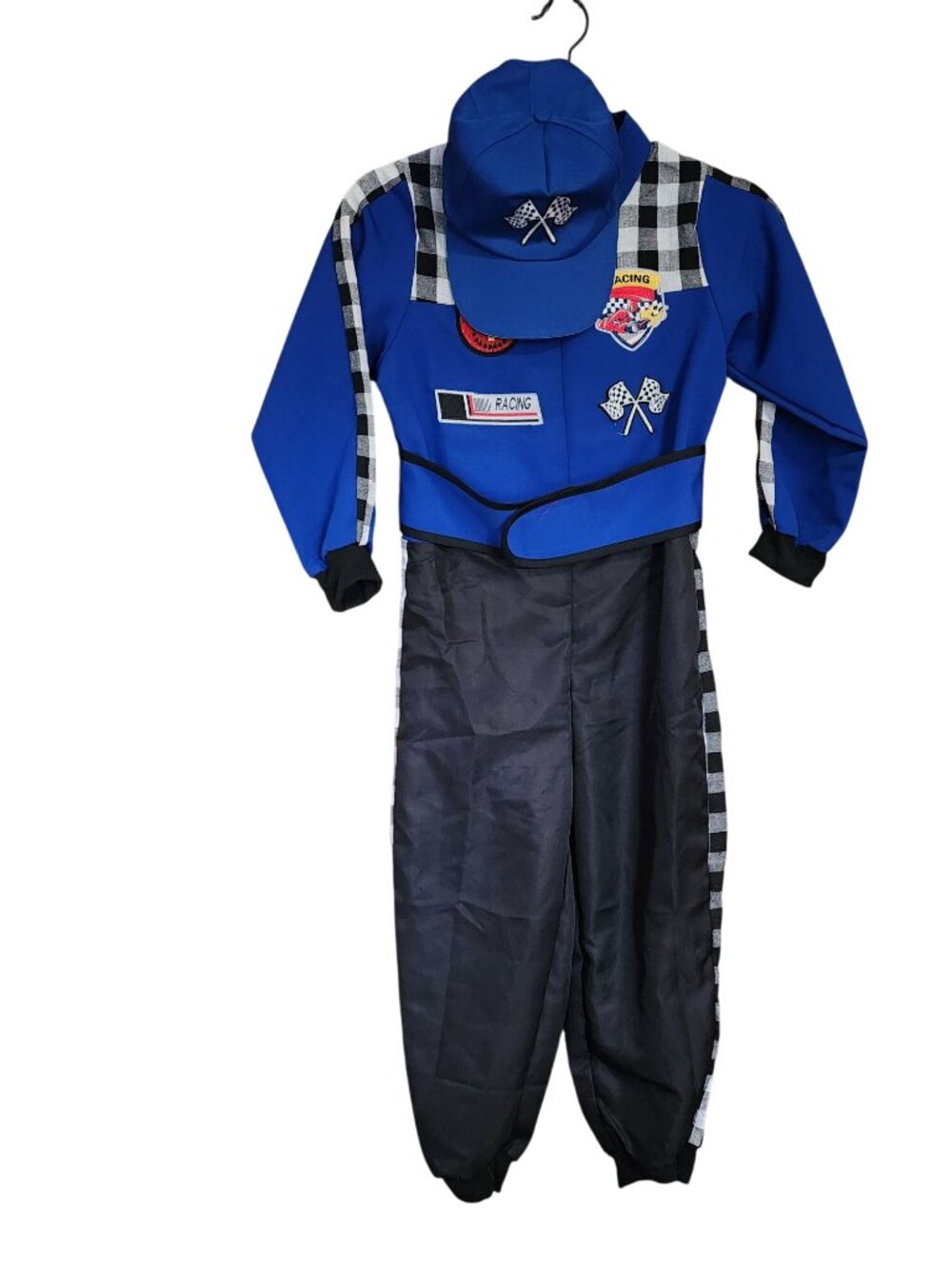 Kids Race Car Driver Costume Toddler Boys Large Halloween Dress Up